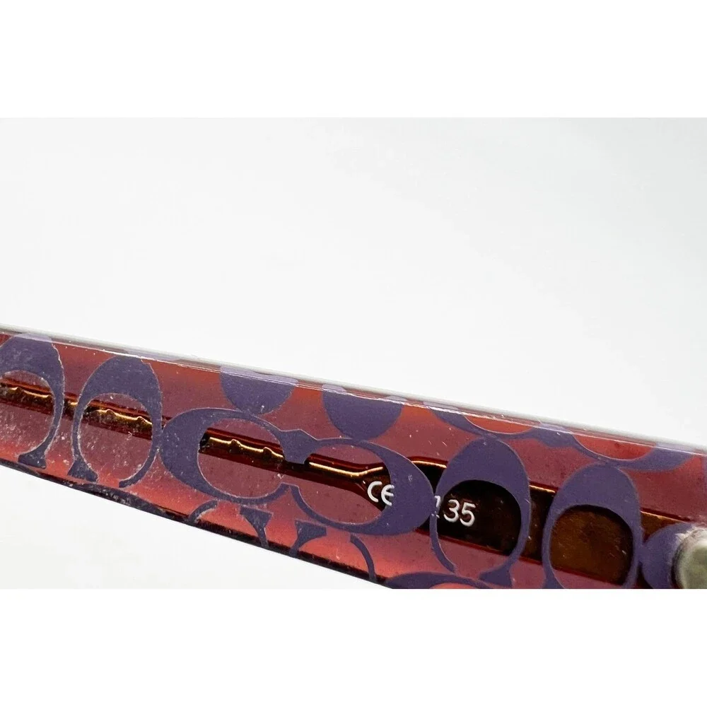 Coach Eyeglasses Frames Women Plum Signature Nuala 2019 Rectangle 50-16-135